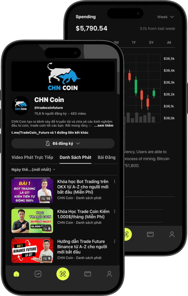 Kênh youtube trade coin CHN